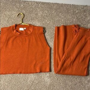 Cyrus Orange Jumpsuit Set